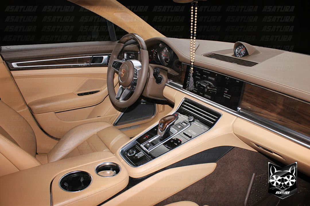 Porsche Panamera - Аквапринт дерево