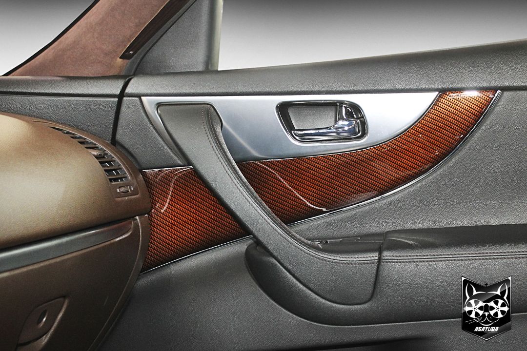 Infiniti QX 35 - Аквапринт оранжевый карбон