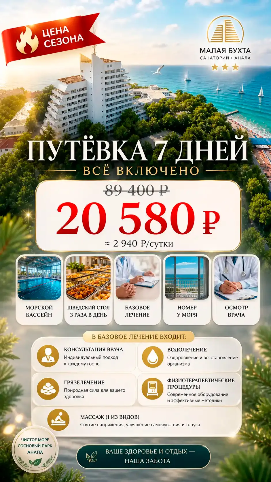 Санаторий Малая Бухта, Анапа