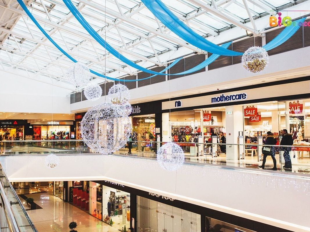 Внутреннее оформление помещений торговых центров