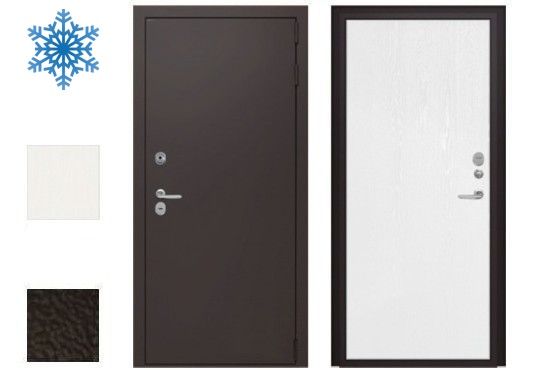 Уличная дверь Гардиан ДС10 Коричневый Баклажан