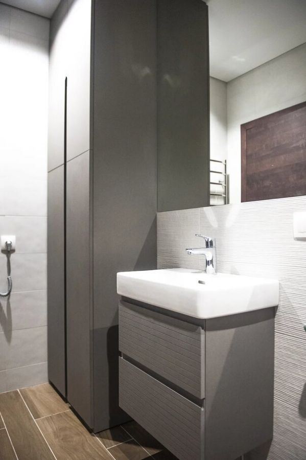 Фасады из VALCHROMAT в ванную комнату