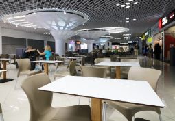 Столы для кафе из компакт плиты HPL от производителя. Изготовление уличной мебели для кафе и отелей