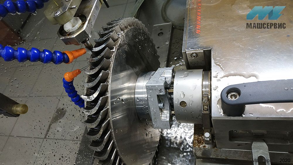 Обработка турбинного колеса