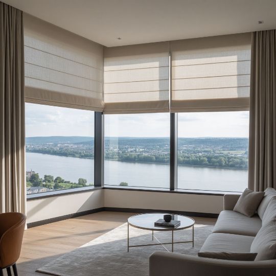 чистка рулонных штор на весу Красноярск