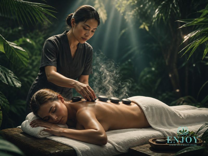 Массаж горячими камнями — Enjoy Spa, Москва