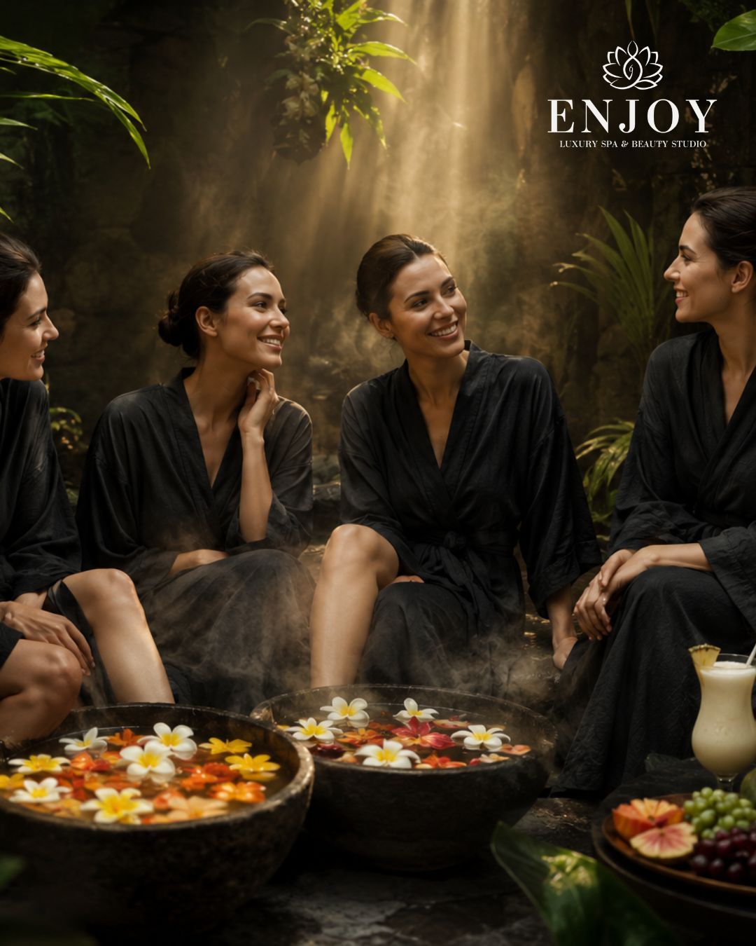 Спа-девичник в Москве в салоне Enjoy Spa — приватный хаммам и лаунж для компании подруг