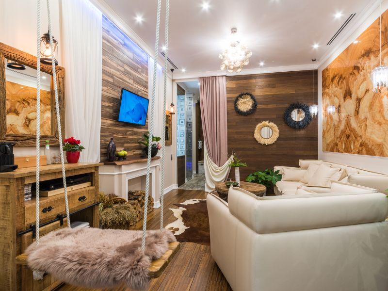 Комната отдыха при сауне — лаунж-зона в спа Enjoy, Москва