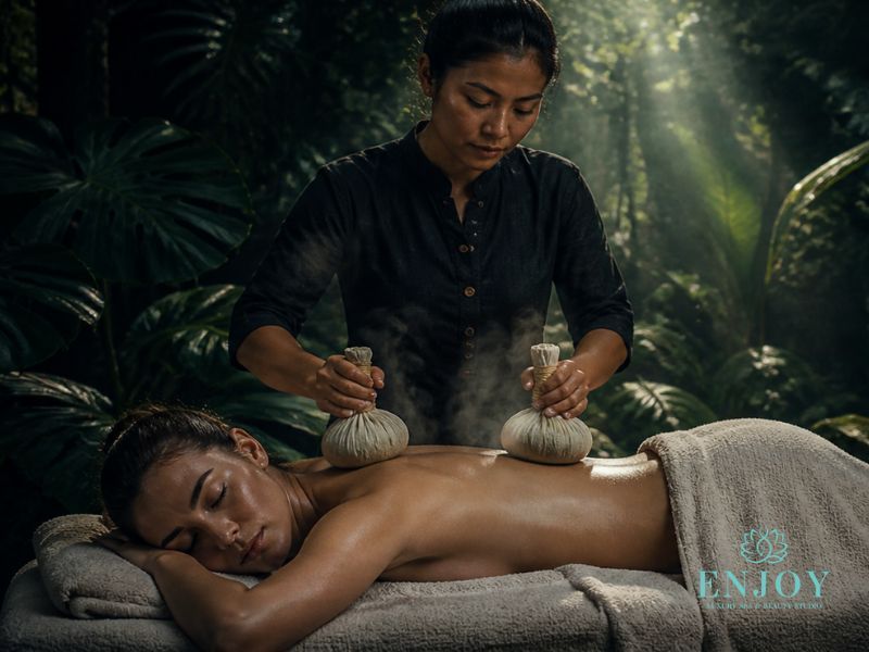 Массаж травяными мешочками — Enjoy Spa, Москва
