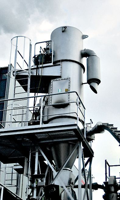 REMBE® взрыворазрядная панель EDP на бункере для стружки на заводе по производству древесностружечных плит