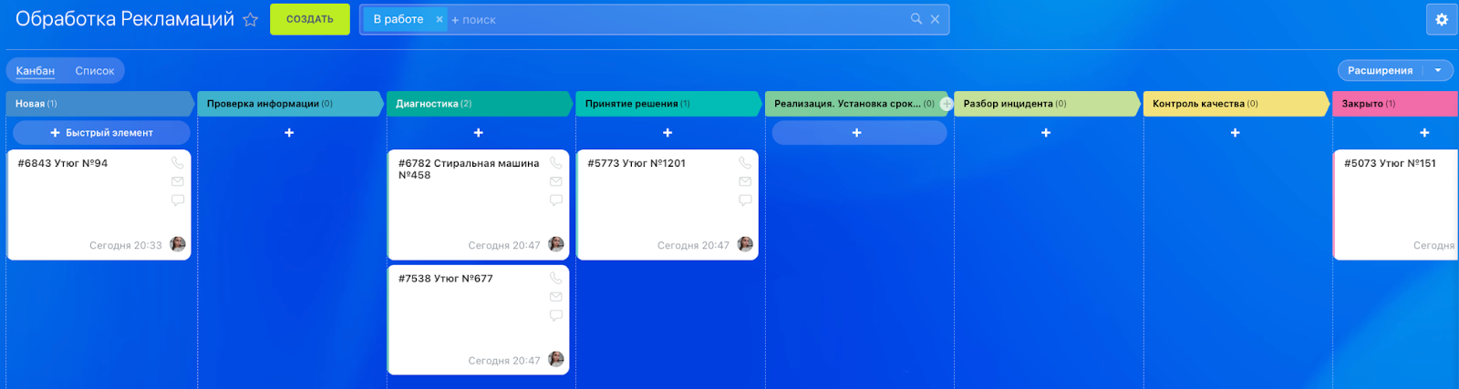 Стадии смарт-процесса