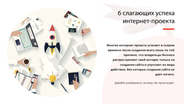 6 СЛАГАЮЩИХ УСПЕХА ИНТЕРНЕТ-ПРОЕКТА