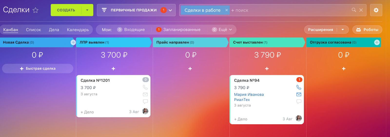Первичные продажи