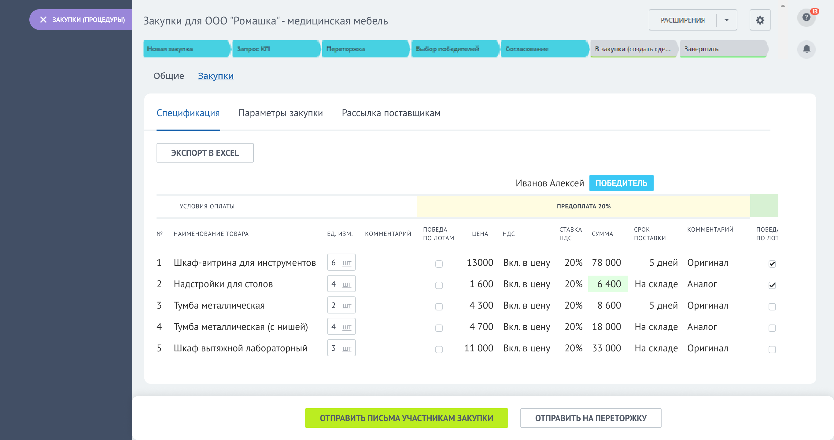 Как организовать эффективные закупки с Битрикс24?