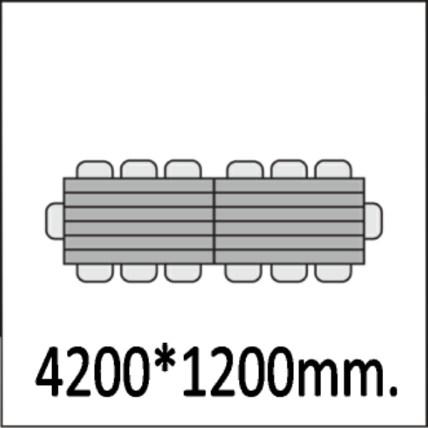 4200*1200мм.