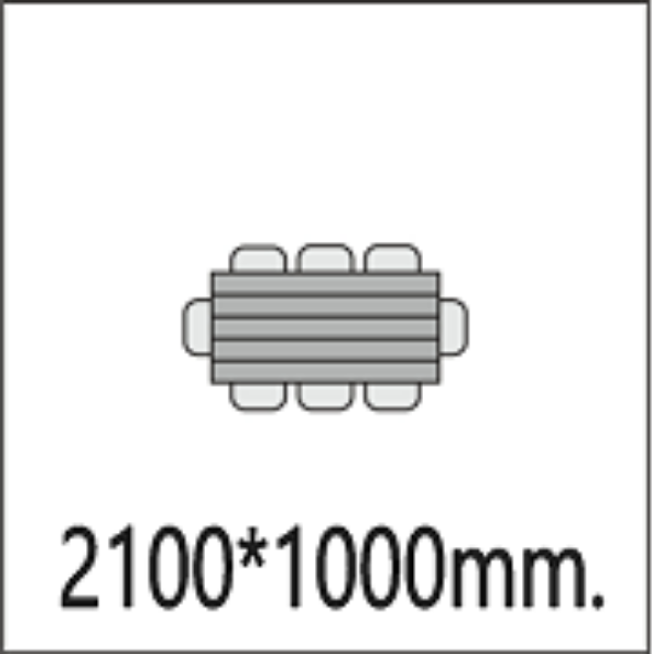 2100*1000мм.
