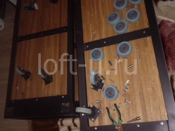 лофт журнальный стол и консоль 28