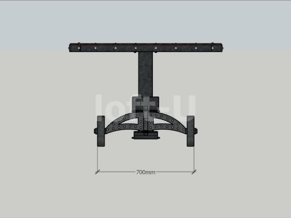большой красивый стол на колесах trolley 4
