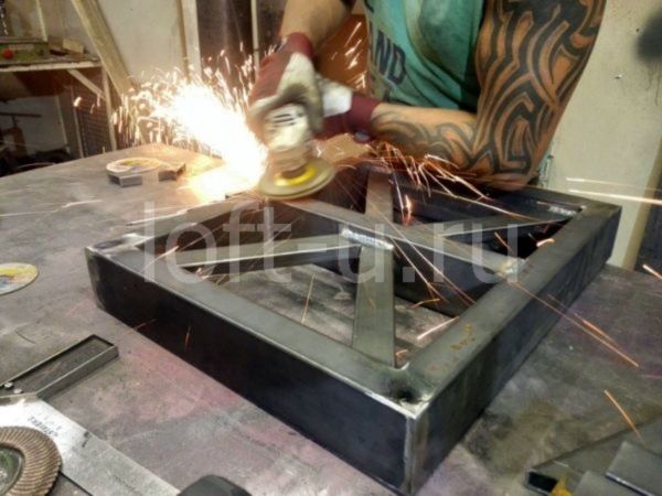 лофт журнальный стол и консоль 11