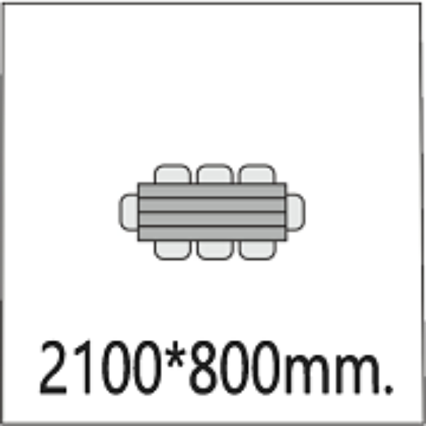 2100*800мм.