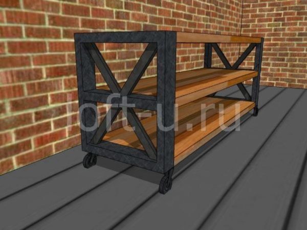 лофт журнальный стол и консоль 1