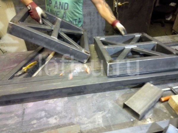 лофт журнальный стол и консоль 7