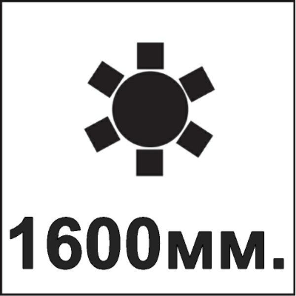 Диаметр столешницы 1600мм.