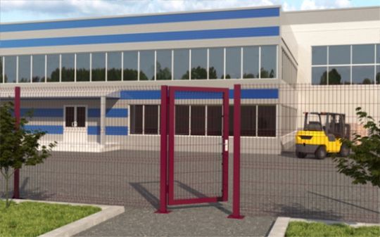 Калитка со стальной рамой и заполнением сварной сеткой