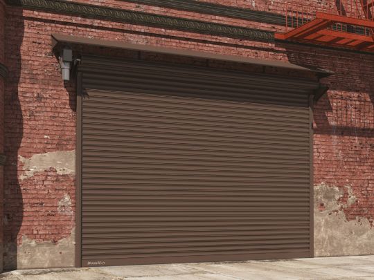 Рулонные ворота из стальных профилей (взломоустойчивые) RH117, RHS117P с вальным электроприводом