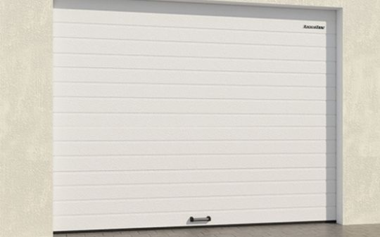 Гаражные секционные ворота из алюминиевых панелей с пружинами растяжения rsd01lux