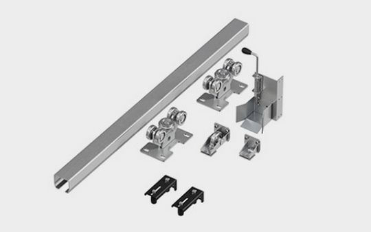Система роликов и направляющих для балки х/к 60х55х3 l=6000мм