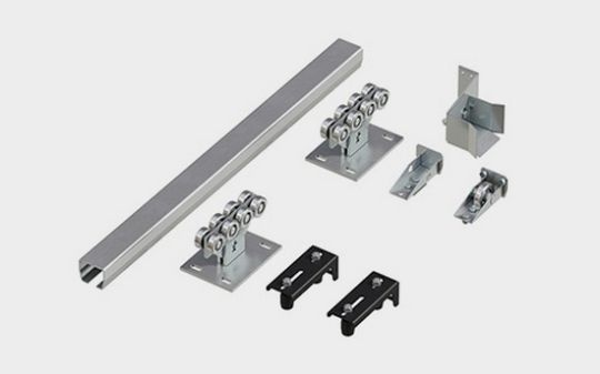 Система роликов и направляющих для балки х/к 71х60х3,5 l=6000мм