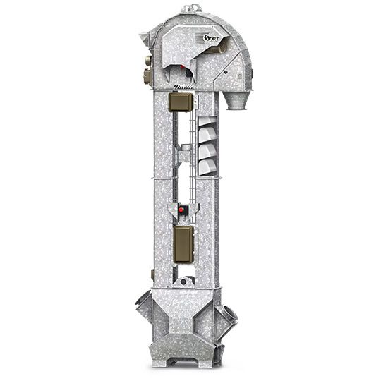 Galvanized belt bucket elevators