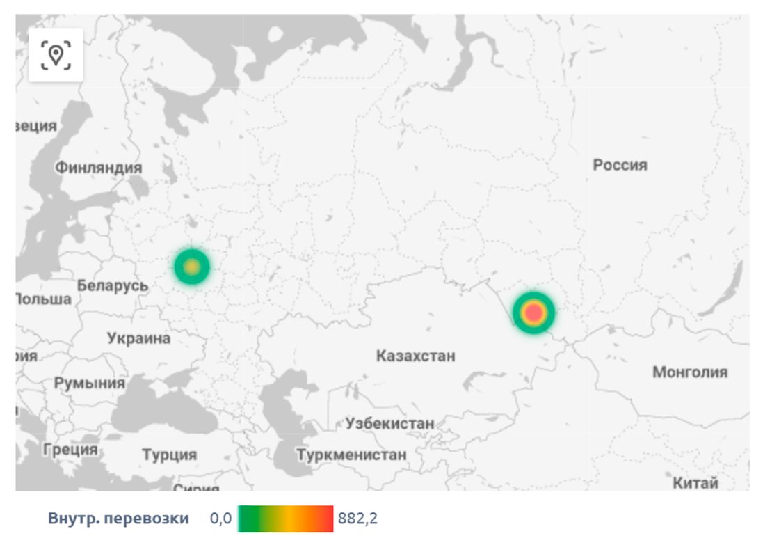Внутренние ж/д перевозки, данные на чечевицу на сентябрь 2022 г.