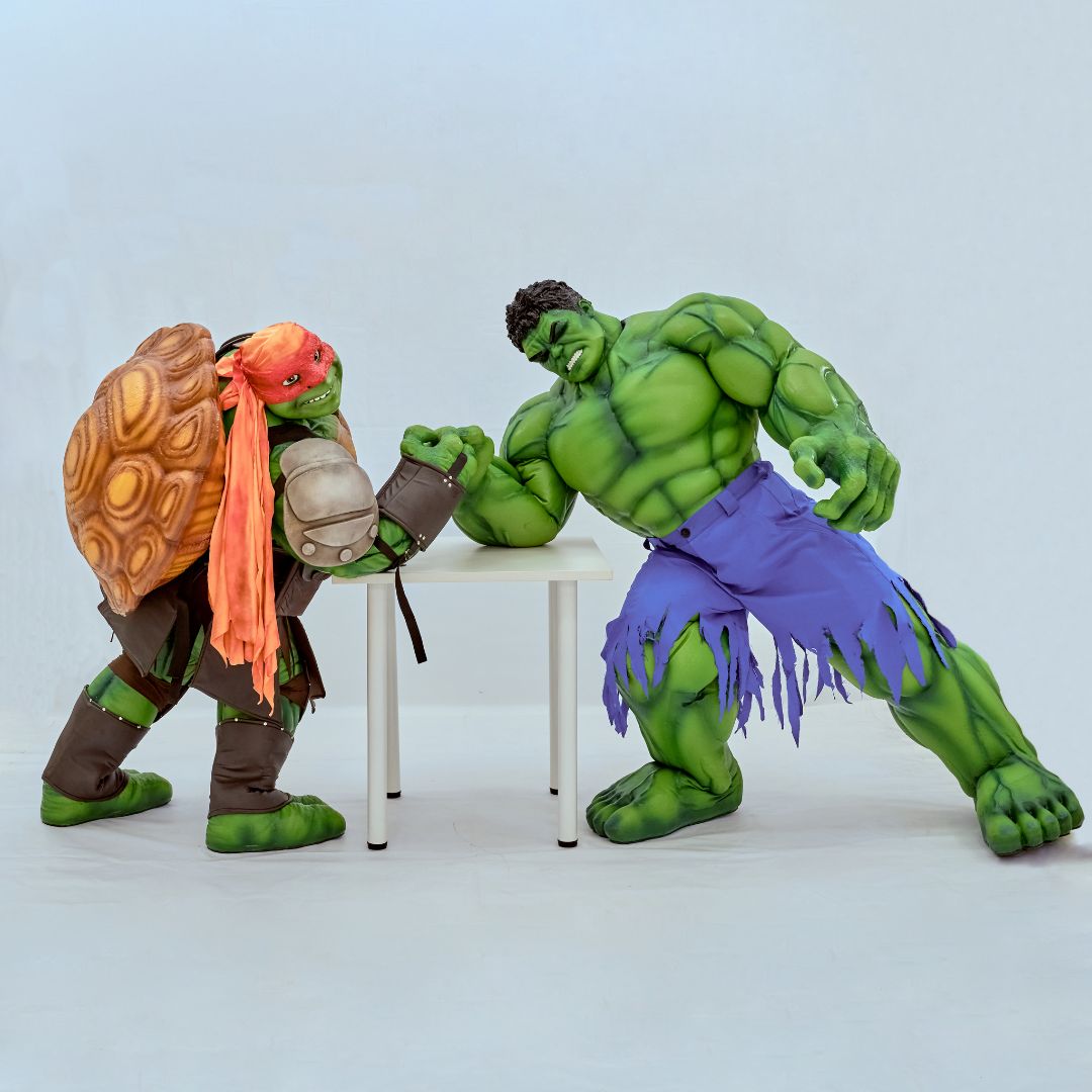 Черепашка Ниндзя Микеланджело VIP и Халк-ростовые куклы 