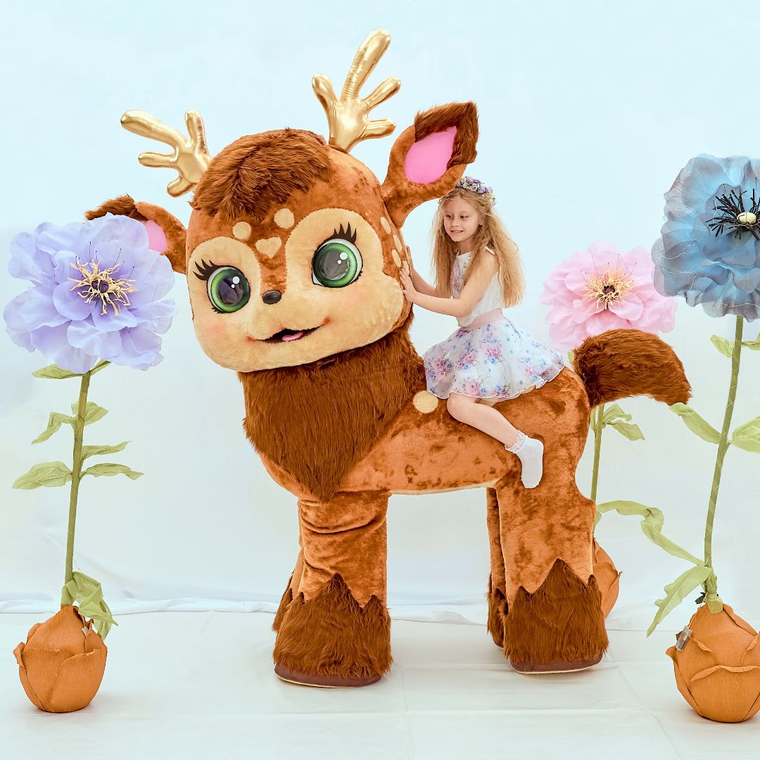 Олененок Бемби, катает детей до 6-7 лет