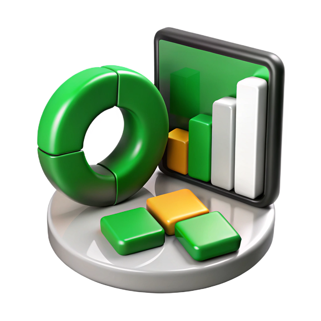 Элементы аналитики, круговые и столбчатые диаграммы