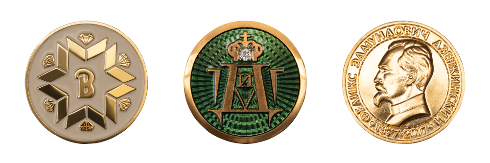 Фрачные значки на заказ от Волго-Вятского монетного двора