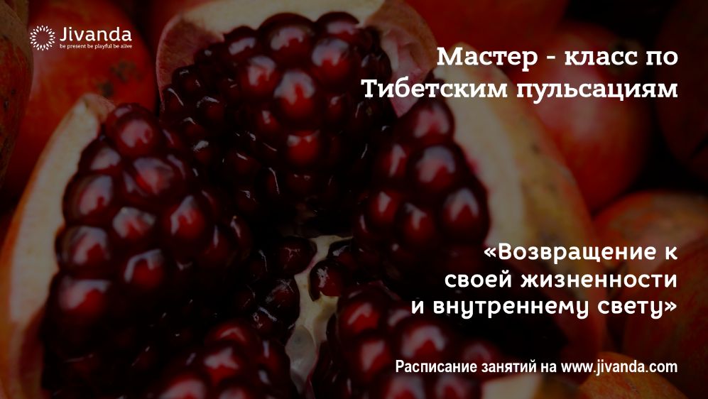 свет из раскрытого граната