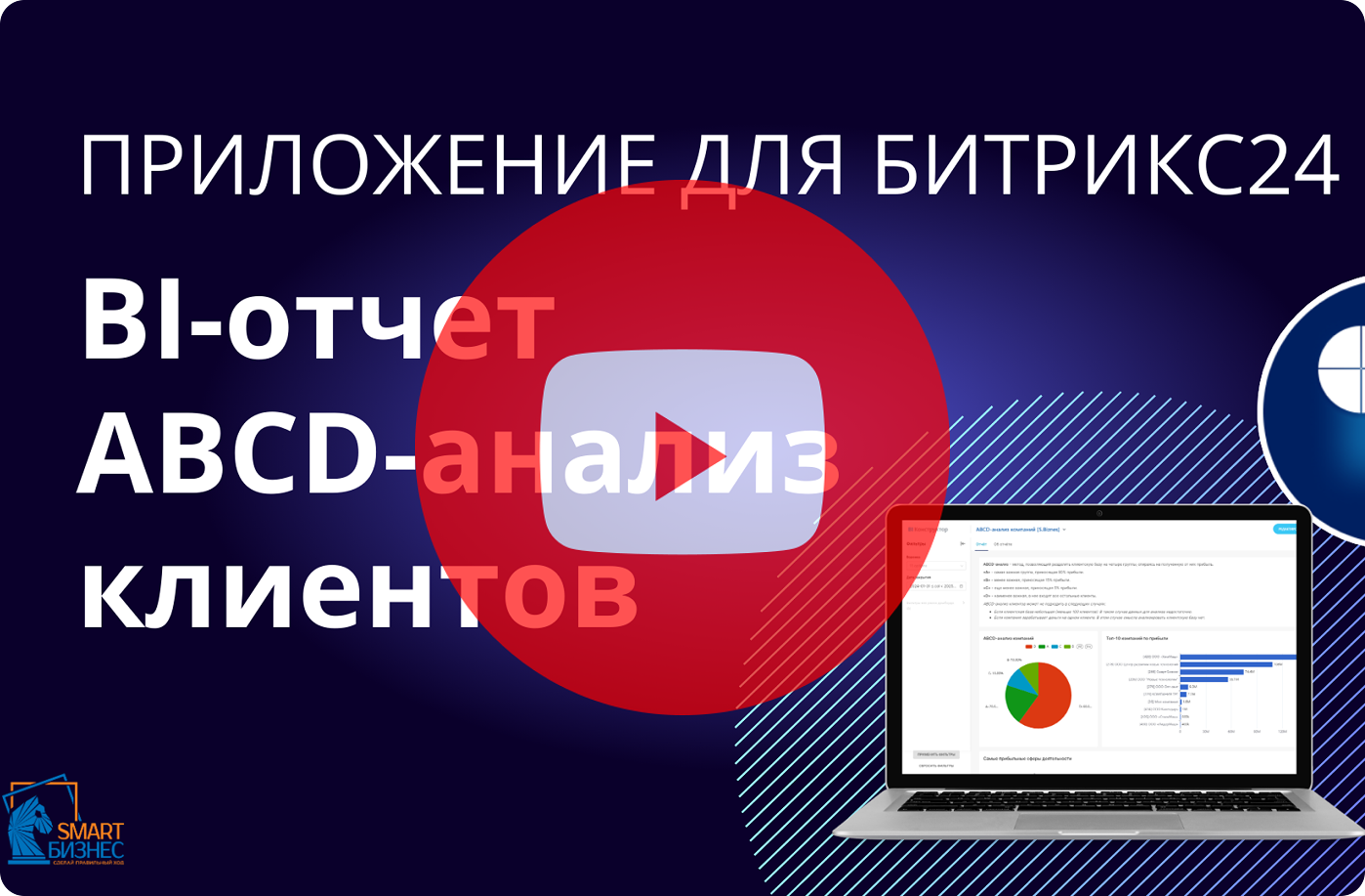 Отчет ABCD-анализ клиентов в Битрикс24