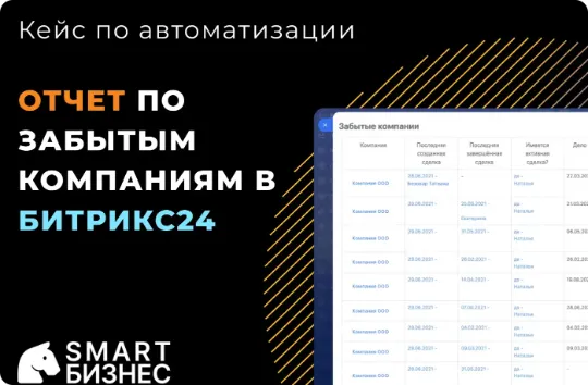 Отчет по забытым клиентам в Битрикс24 кейс по автоматизации приложение Контроль клиентской базы