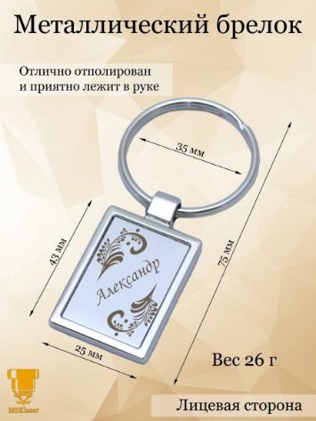 Именной брелок