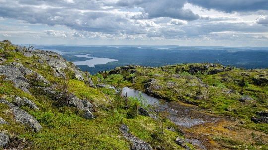 Вид с горы Кивакка