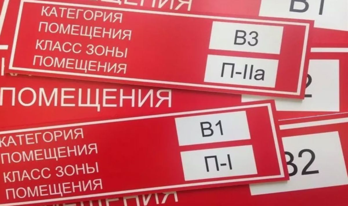 Категорирование помещений по пожарной и взрывопожарной опасности