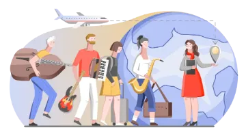 Поездка артистов