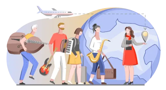 Гастроли для коллектива