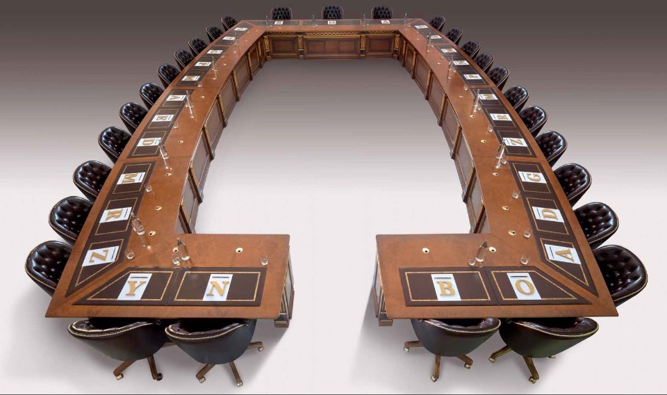 Конференц-столы для переговоров премиум класса Leonardo Elledue