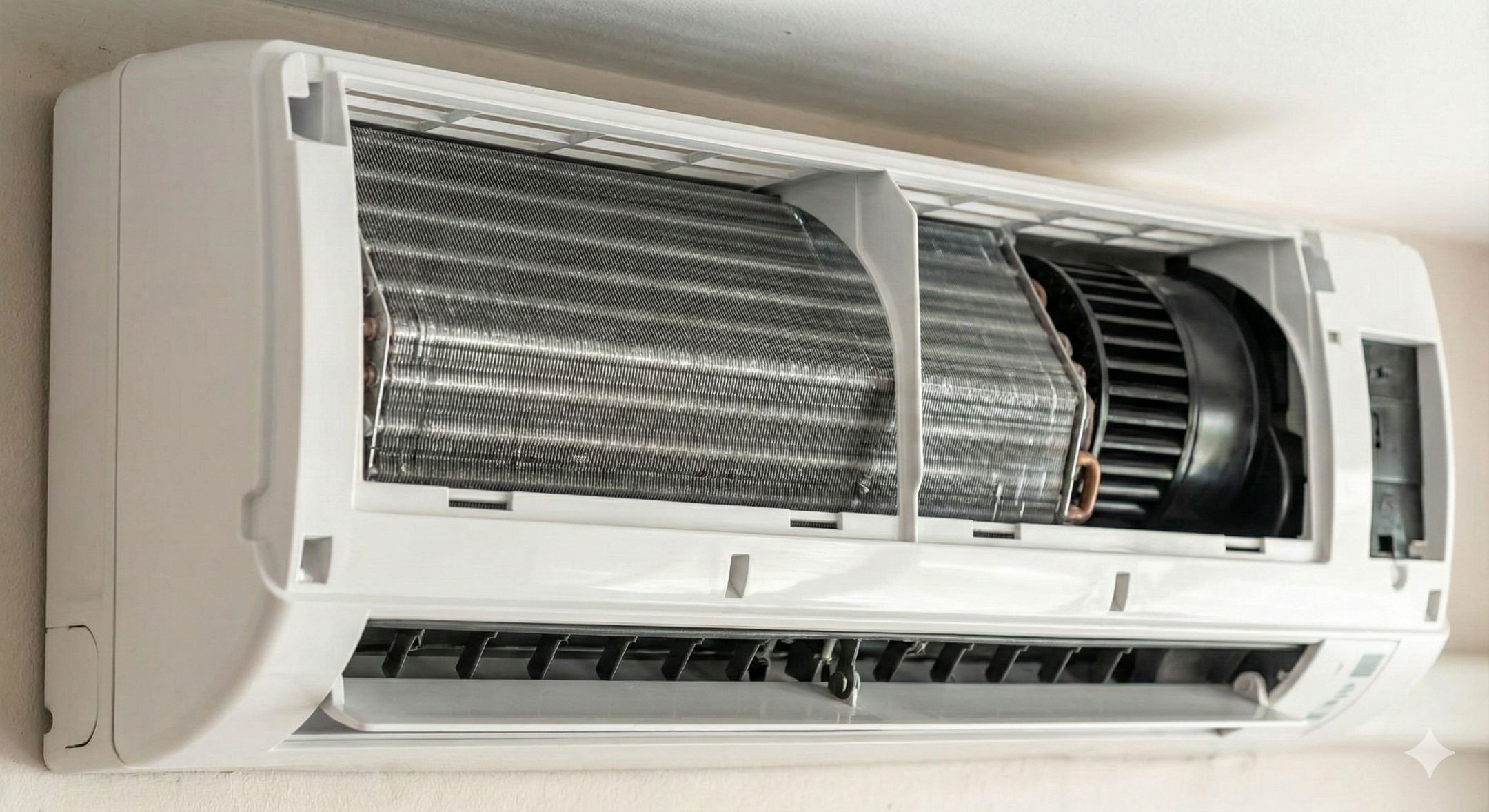 Чистый кондиционер после сервиса