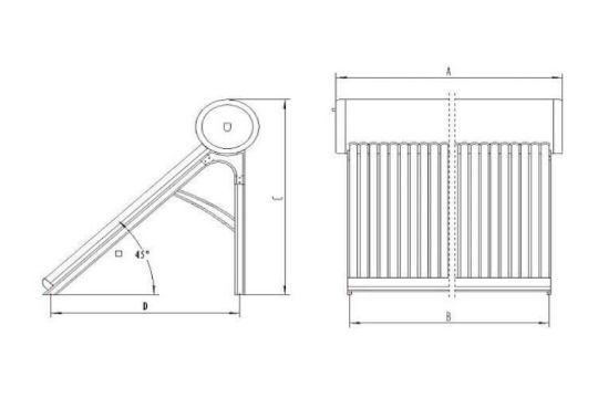 Металлическая опорная рама для установки гелиосистемы