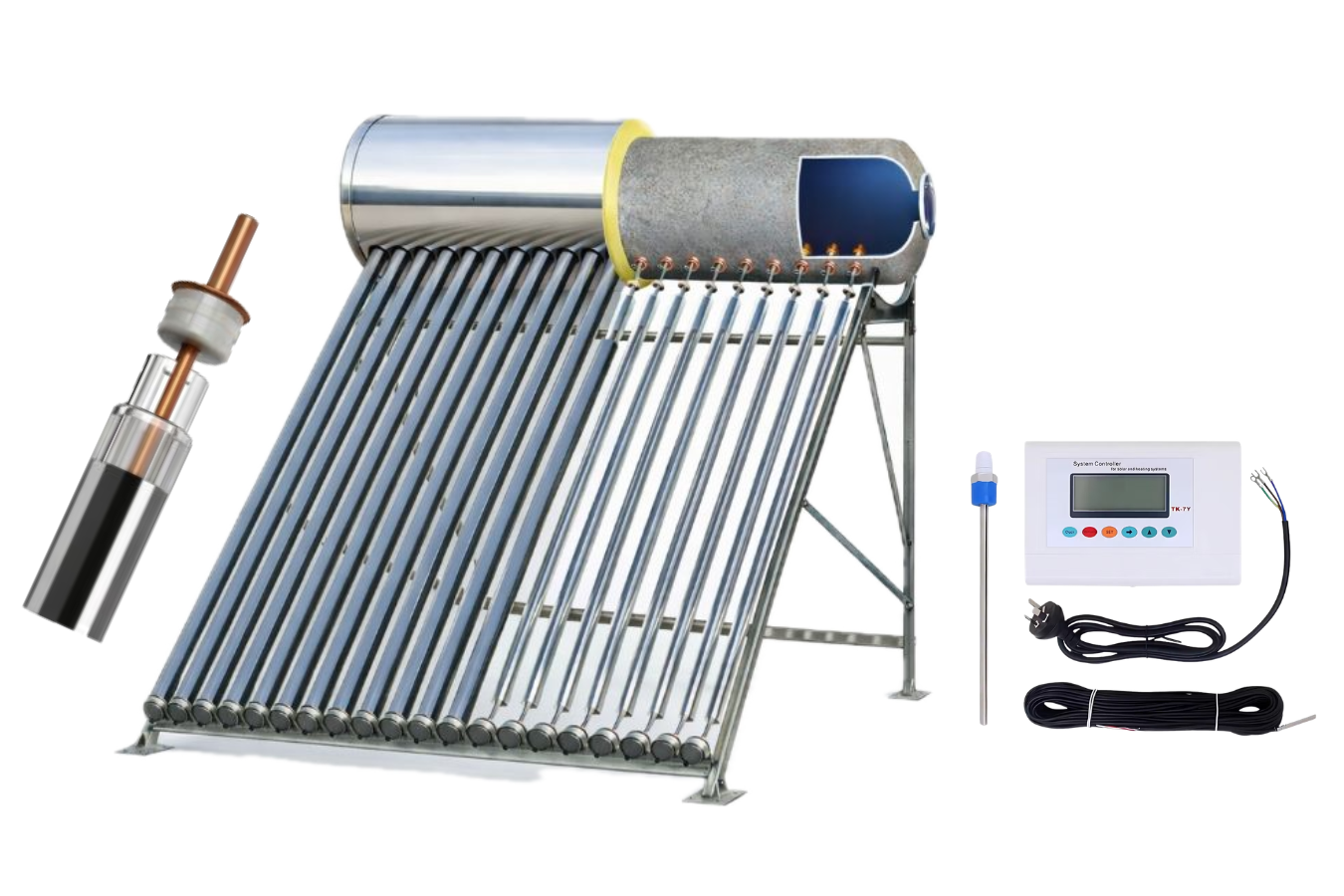 Стандартная комплектация гелиосистемы JPH под давлением